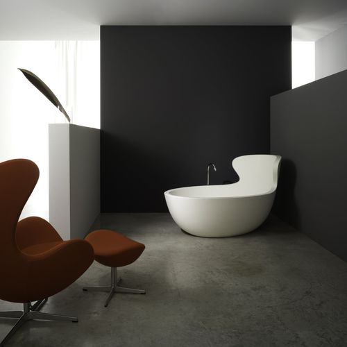 Freistehende Badewanne - ARNE - Rapsel International Srl - Harz / weiß