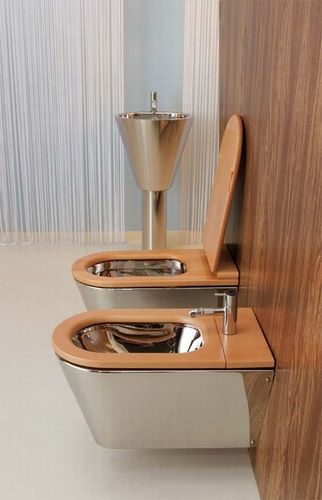 Wandhängendes Bidet - MARY - Rapsel International Srl - Edelstahl