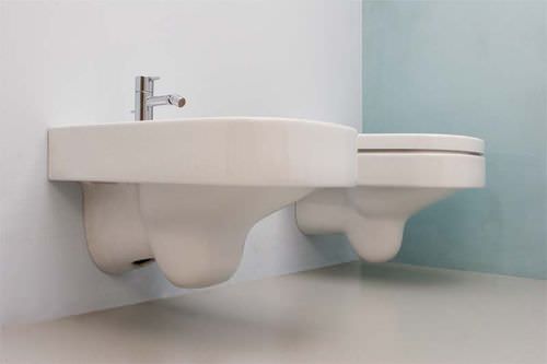 Wandhängendes Bidet - WELLCOME - Rapsel International Srl - Keramik