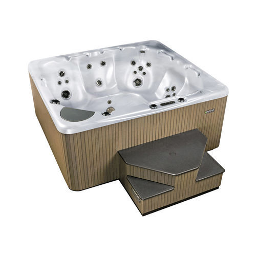 Whirlpool zum Aufstellen - 550 - Beachcomber Hot Tubs - quadratisch / Viersitzer / Holz
