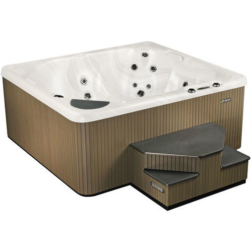 Whirlpool zum Aufstellen - 360 - Beachcomber Hot Tubs - quadratisch / Sechssitzer / Holz