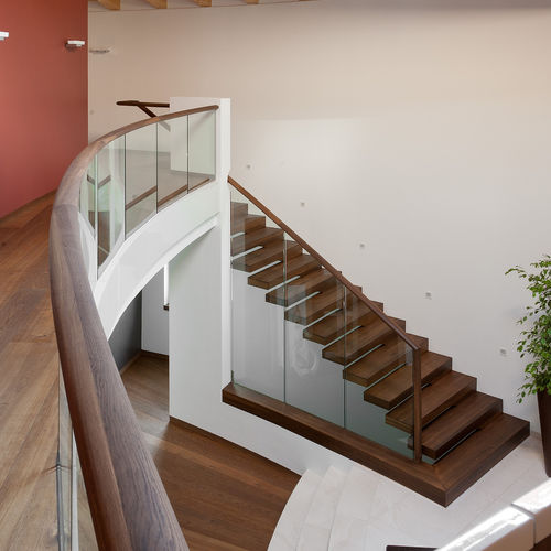 Gerade Treppe - EUROPA COMMERCIAL - Siller Stairs - Holzstufen / für Privatgebrauch / für professionellen Einsatz