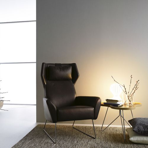 Moderner Sessel - SELECT - Swedese Möbler - Leder / Buche / Eiche