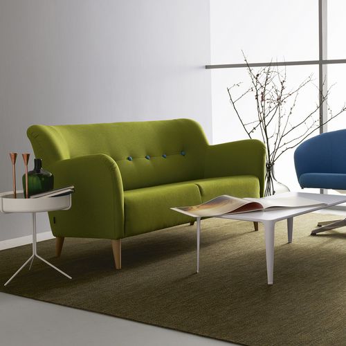 Modernes Sofa - NOVA - Swedese Möbler - Stoff / grau / weiß