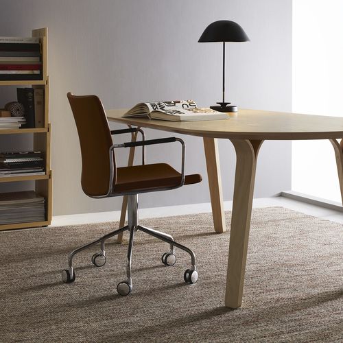 Moderner Bürostuhl - STELLA - Swedese Möbler - für den Innenraum / Stoff / Leder