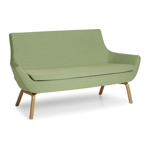 Modernes Sofa - HAPPY - Swedese Möbler - Stoff / mit Kopfstütze / mit Kufengestell