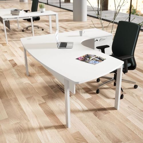 Bodenstehender Schreibtisch - ASTRO  - Buronomic - modern / Holz / Laminat