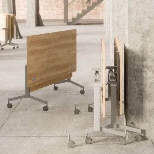 Moderner Tisch - EUREKA - Buronomic - Holz / Gestell aus Metall / rechteckig
