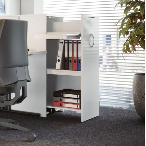 Holz-Schreibtischcontainer - OPTIMAX EVO - Buronomic - mit 1 Schublade / mit Schlüssel