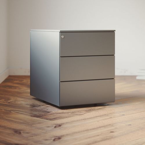 Laminat-Schreibtischcontainer - PAISIBLE - Buronomic - mit 3 Schubladen / mit 2 Schubladen / auf Rollen