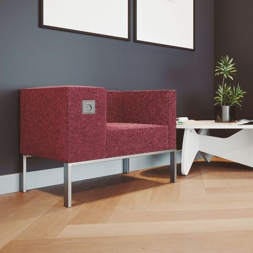 Moderner Sessel - BOLD - Buronomic - Stoff / Polyurethan / rot