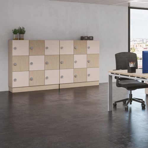 Holz-Garderobenschrank - EKO - Buronomic - für Gewerbegebrauch / gesichert