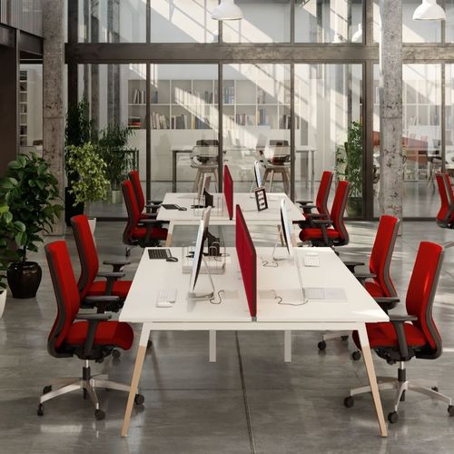 Schreibtisch für Open Space - DIALOGUE - Buronomic - bodenstehend / für 4 Personen / modern