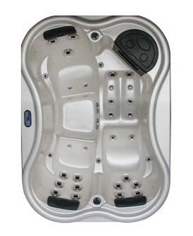 Einbau-Whirlpool - FLOWER 703 - BLUE LAGOON SPAS - rechteckig / 3 Plätze / für Privatgebrauch