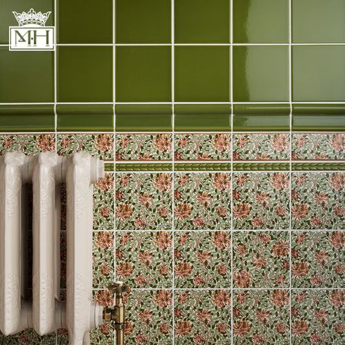 Keramikfliesen - ABSOLUTE : MINTON HOLLINS CLASSICAL - JOHNSON TILES - Hochglanz / für den Innenraum / bodenstehend