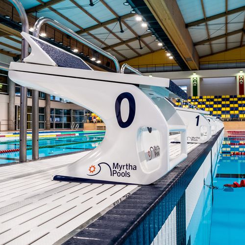 Startblock für Pool - Track Start Racing - Myrtha Pools - Glasfaser