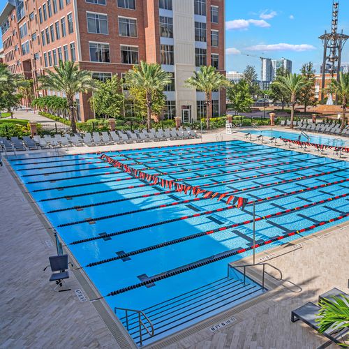 Wettkampfbecken für Außenbereich - Myrtha Pools - für sportliche Aktivität / Park / Edelstahl