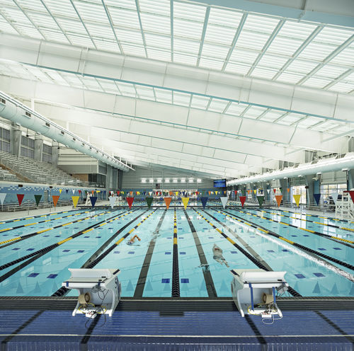 Wettkampfbecken für den Innenraum - Myrtha Pools - für sportliche Aktivität / Park / Edelstahl