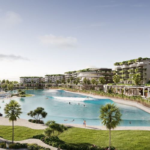 Wellenschwimmbecken - Surf lagoon - Myrtha Pools - für Außenbereich / Park / erdverlegt