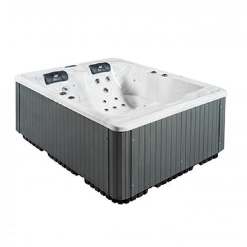 Whirlpool zum Aufstellen - RUBIS - Mondial Piscines - rechteckig / 3 Plätze / für Außenbereich