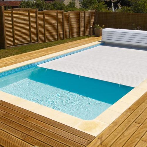 Stab-Poolabdeckung - Mondial Piscines - automatisch / Sicherheit / Winter