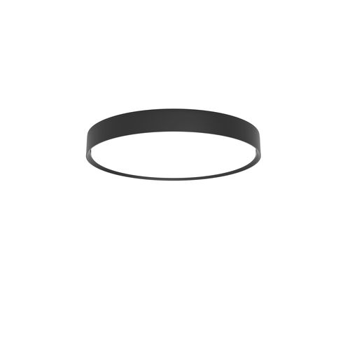 Moderne Deckenleuchte - LP SLIM SEMI RECESSED - Louis Poulsen - rund / Aluminium / Acryl