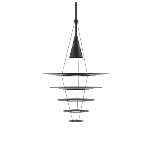 Hängelampe - ENIGMA 545 - Louis Poulsen - Aluminium / Edelstahl / gebürstetes Aluminium