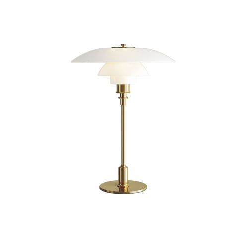 Tischlampe - PH 3½-2½ TABLE - Louis Poulsen - Messing / Glas / modern