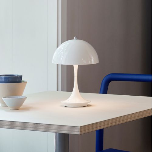 Tischlampe - Panthella Portable - Louis Poulsen - Stahl / Aluminiumguss / modern