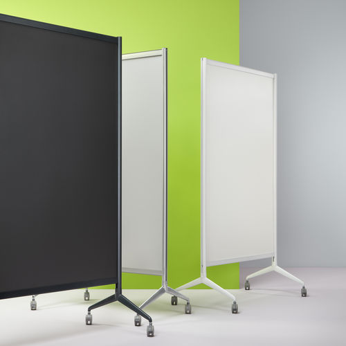Moderner Paravent - TL/AB - PLANNING SISPLAMO - Aluminium / für Gewerbegebrauch / mit Rollen