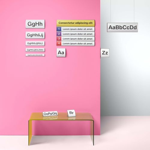 Wandmontiertes Schild - 793, 799 - PLANNING SISPLAMO - hängend / Aluminium / für den Innenraum
