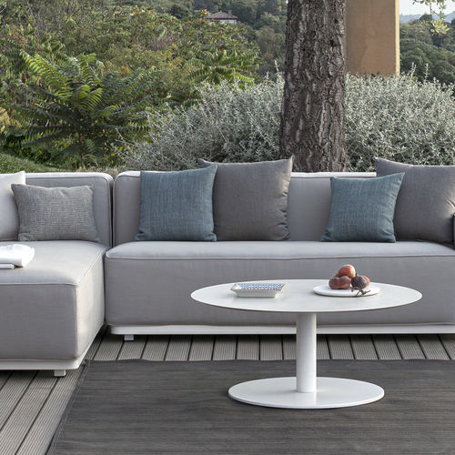 Moderner Couchtisch - SMART  - Atmosphera - HPL / Gestell aus Aluminium / rund