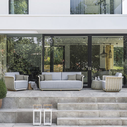 Modernes Sofa - BELLAGIO - Atmosphera - für Außenbereich / Stoff / Kordel