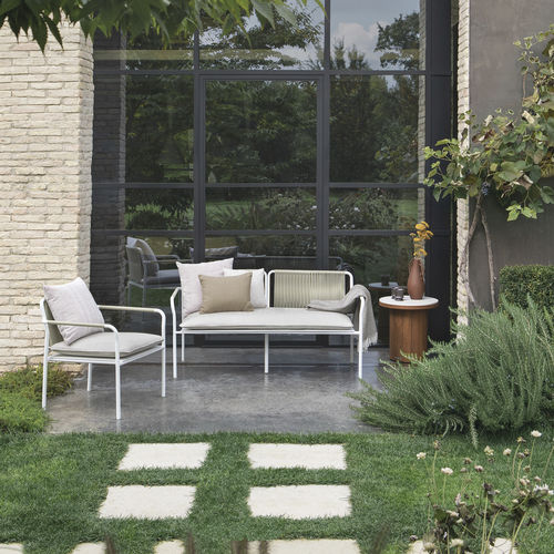 Modernes Sofa - Air - Atmosphera - für Außenbereich / Stoff / grau