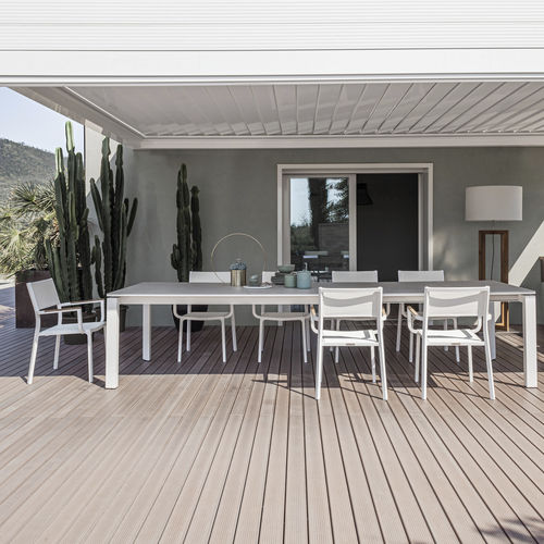 Moderner Tisch - BRIDGE  - Atmosphera - Keramik / Gestell aus Aluminium / rechteckig