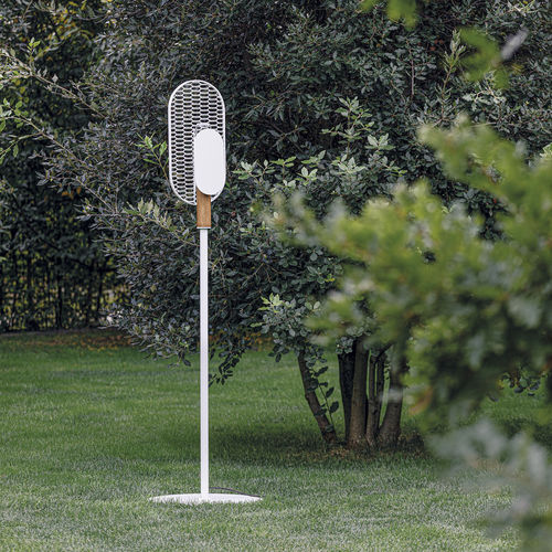 Stehleuchte - TALK - Atmosphera - Aluminium / Teakholz / modern