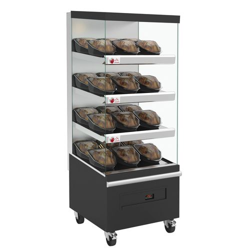 Beheizte Verkaufsvitrine / Schrank - Rotisol - mit Sichtfläche / für Einzelhandel