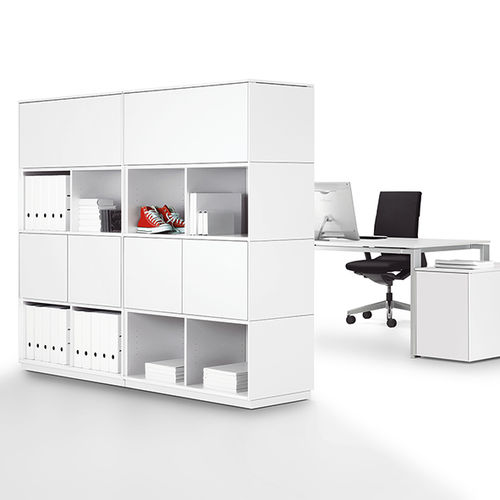 Modul-Bücherregal - WINEA MATRIX - WINI Büromöbel Georg Schmidt GmbH & Co. KG - hoch / niedrig / minimalistisches Design