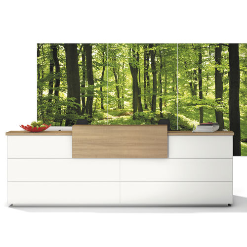 Empfangstheke für Eckeinbau - WINEA ID - WINI Büromöbel Georg Schmidt GmbH & Co. KG - modular / Holz / Laminat