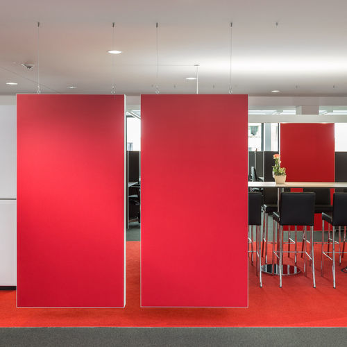 Bürotrennwand - WINEA SINUS - WINI Büromöbel Georg Schmidt GmbH & Co. KG - hängend / Aluminium / Polyester