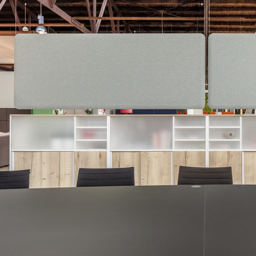 Bürotrennwand - WINEA SONIC - WINI Büromöbel Georg Schmidt GmbH & Co. KG - modular / hängend / Aluminium
