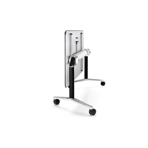 Moderner Arbeitstisch - TWISTER - WINI Büromöbel Georg Schmidt GmbH & Co. KG - Holzfurnier / melaminbeschichtet / Gestell aus Metall