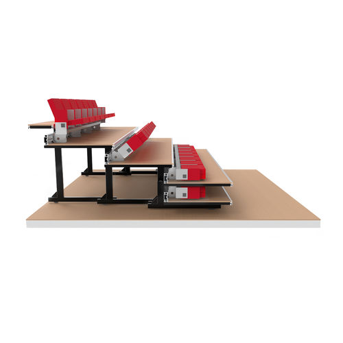Moderner Auditoriumsessel - Figueras International Seating - Stoff / Stahl / klappbar