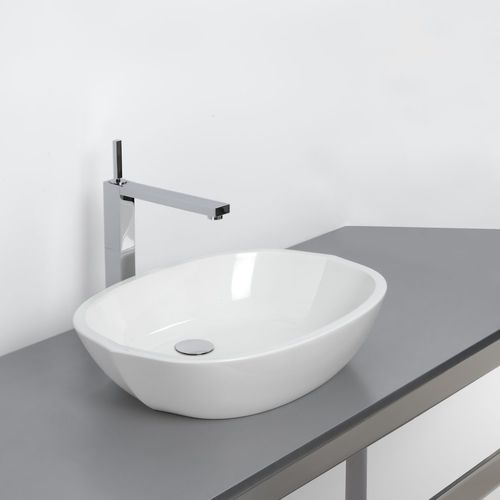 Aufsatzwaschbecken - VBE 821A - WETSTYLE - Verbundwerkstoff / oval / ohne Öffnung