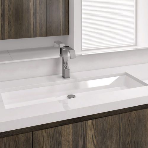 Unterbauwaschbecken - VC 836U - WETSTYLE - Verbundwerkstoff / Quarz / rechteckig