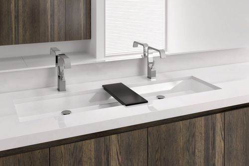 Unterbauwaschbecken - VC 848U - WETSTYLE - Verbundwerkstoff / doppelt / rechteckig