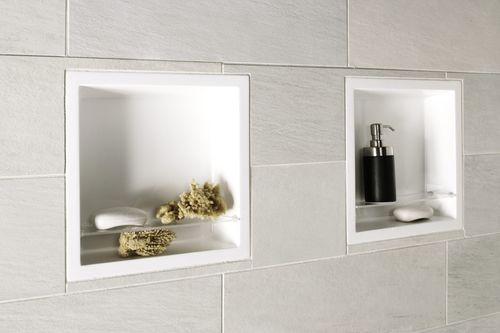 Wandmontiertes Regal - NC 14 - WETSTYLE - hoch / modern / Glas