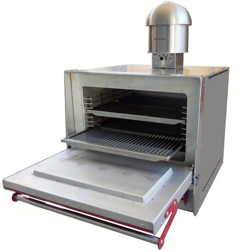 Profi-Ofen - BRASA 700 - ELANGRILL - Holzkohle / mit Rotisserie-Funktion / freistehend