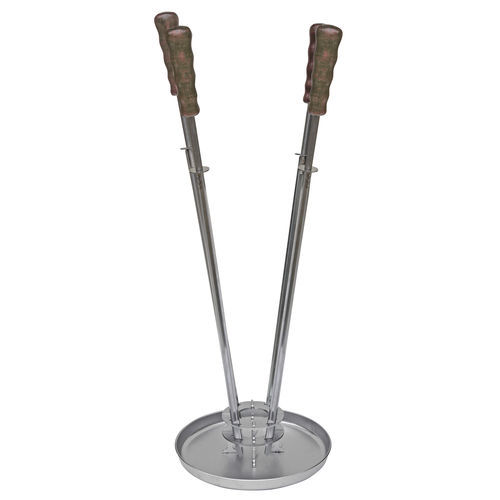 Edelstahl-Spießhalter - PORTA SPADE DA TAVOLO - ELANGRILL - doppelt