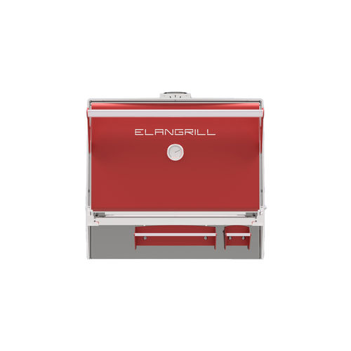 Profi-Ofen - FB 700 - ELANGRILL - Holzkohle / schwarz / rot